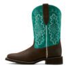 Ariat Women's Callie Boots - Worn Hickory/Distressed Turquoise - Image 2