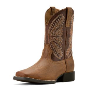 Ariat Youth Ruidoso Boots - Pearl/Chocolate Brown
