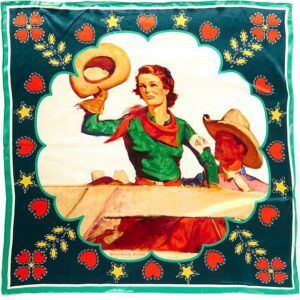 Double D Ranch - Girl of the Rodeo Silk Scarf