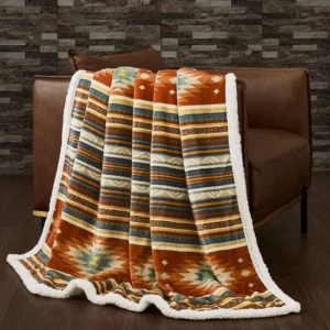 Hi End Del Sol Campfire Sherpa Throw