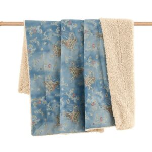 Hi End Lee Western Washed Denim Teddy-Backed Throw