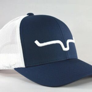 Kimes Ranch Weekly Trucker Cap - Navy/White