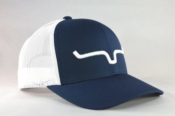 Kimes Ranch Weekly Trucker Cap - Navy/White