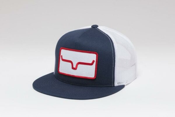 Kimes Ranch Banner Ventilated Cap - Navy/White