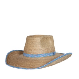Sunbody Ava Oak Hat - Blue Feathers