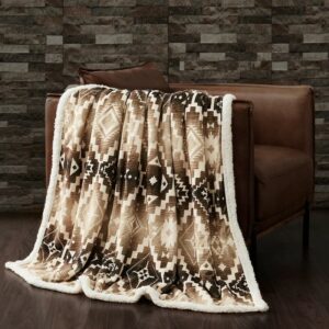 Hi End Chalet Aztec Campfire Sherpa Throw