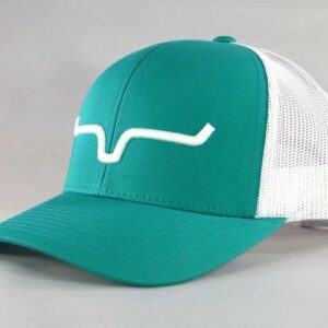 Kimes Ranch Weekly Trucker Cap - Teal/White