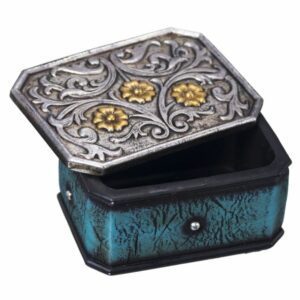Tough1 Turquoise Trinket Box