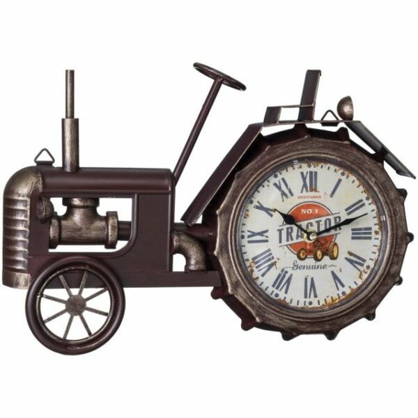 Tough1 Bronze Tractor Wall Clock