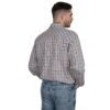 Just Country Mens Austin Full Button Print Workshirt - Brown/Black Check - Image 2