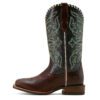 Ariat Women's Showdown Western Boots - Espresso/Textured Blue - Image 2