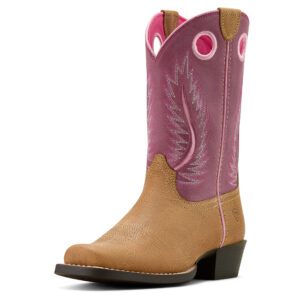 Ariat Kid's Futurity Fort Worth Western Boot - Cottage/Rosebud