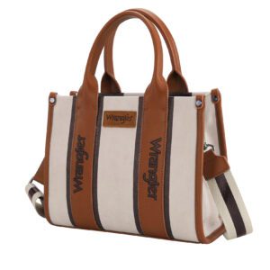 Wrangler Contrast Logo Crossbody Bag - Tan/Natural