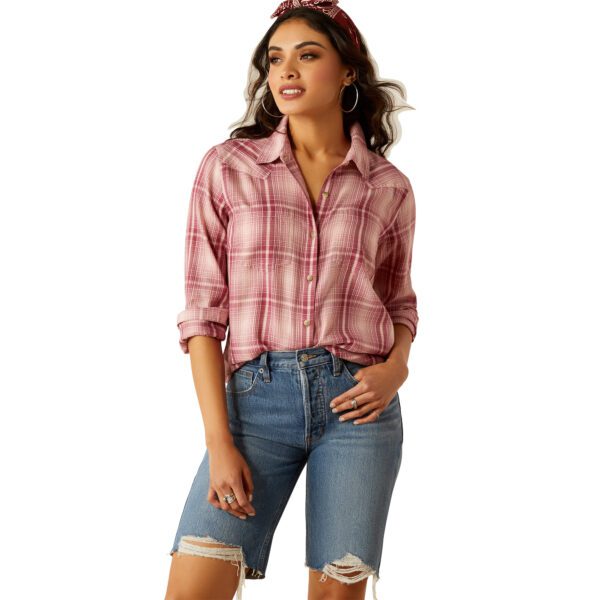 Ariat Women's Billie Jeans Long Sleeve Shirt - Delilah Plaid