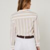 Pilbara Women's Classic Cotton Shirt - Stone/White - Image 2