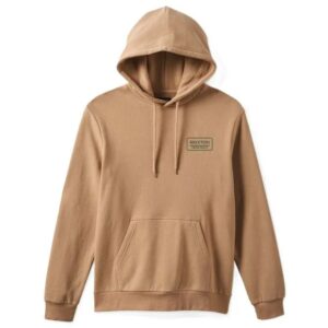 Brixton Palmer Proper Hoodie - Sand/Green