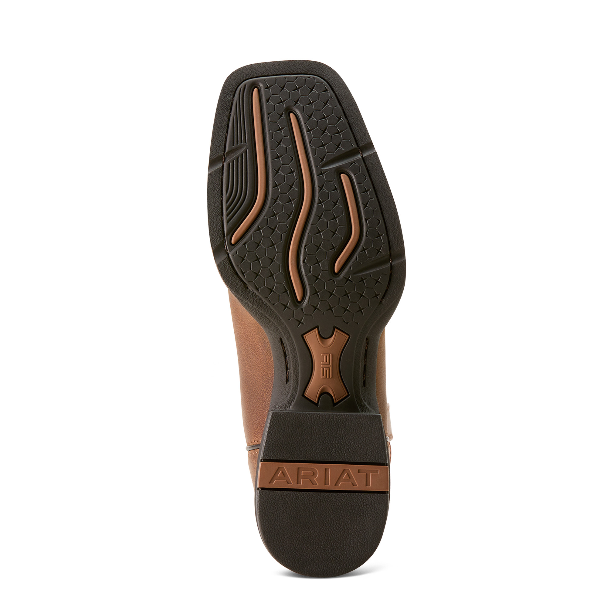 Ariat Men's Sport Rider Cowboy Boot - Vintage Oak/Rustic Orange - Image 5