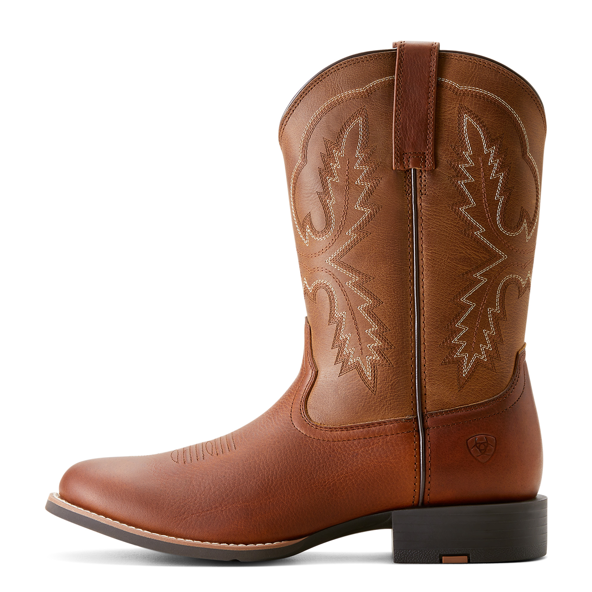 Ariat Men's Sport Stratten Cowboy Boot - Peanut/Toasty Tan - Image 3