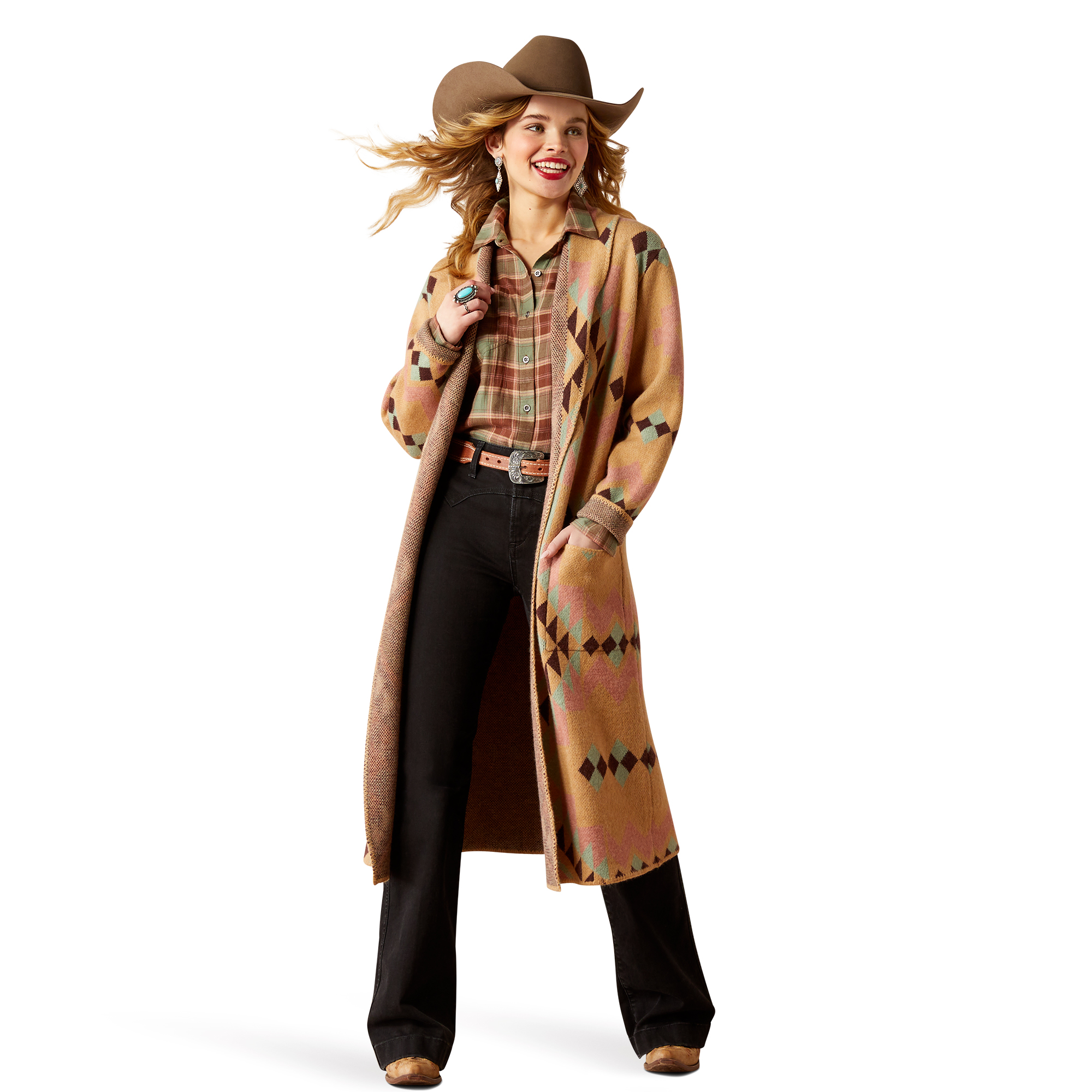 Ariat Women's Sunset Chic Blanket Coat