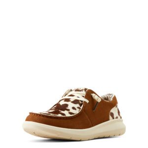 Ariat Womens Hilo - Ginger Suede/Cow Print