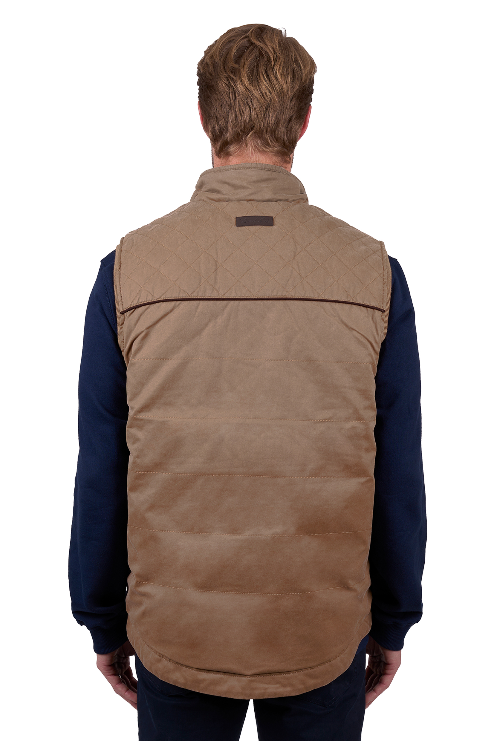 Thomas Cook Men's Stan Faux Oilskin Vest - Camel - Image 2