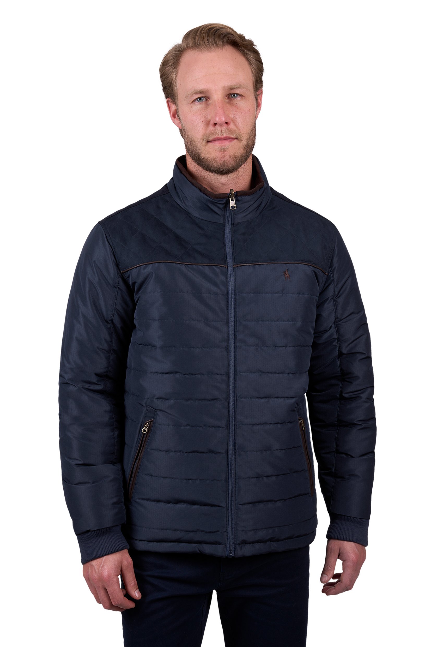 Thomas Cook Men's Nathan Reversible Jacket Dark Brown/Navy - Image 3