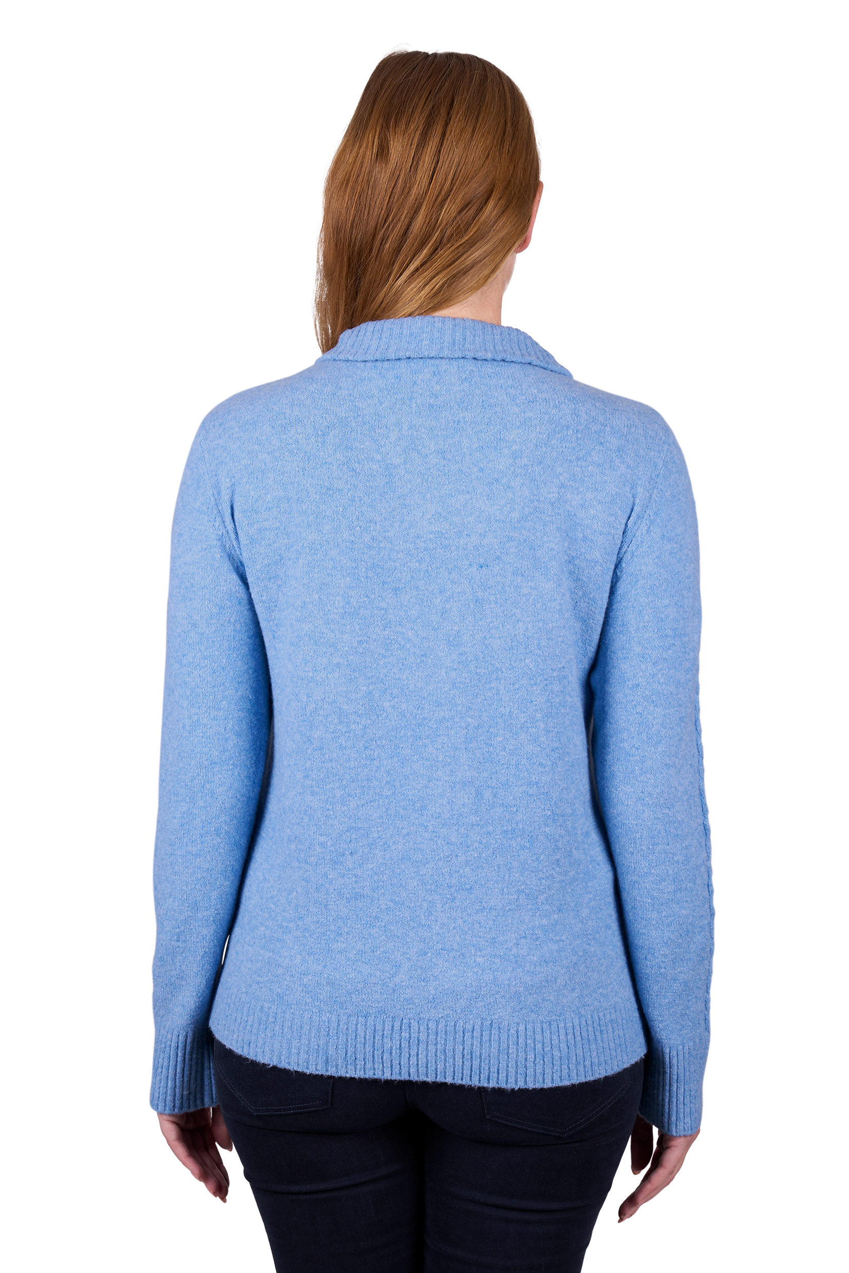 Thomas Cook Women's Clara 1/4 Zip Knit Jumper - Blue Marle - Image 2