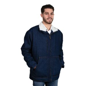 Just Country Men's Diamantina Sherpa Denim Jacket - Dark Indigo