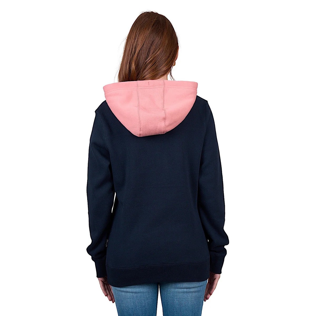 Wrangler Women's Mindy Pullover Hoodie - Navy/Pink - Image 2
