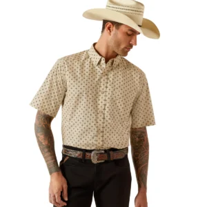 Ariat Men's Chanse Classic Fit Short Sleeve Shirt - Khaki