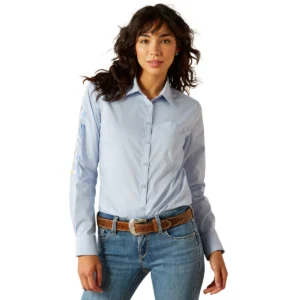 Ariat Wrinkle Resistant Team Kirby Stretch Shirt - Kentucky Blue
