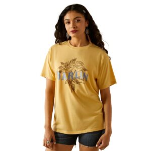 Ariat Women's Darlin Rose T-Shirt - Rattan