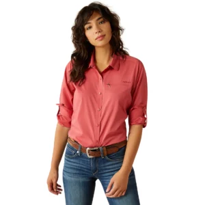 Ariat Women's WentTEL Stretch Shirt - Holly Berry