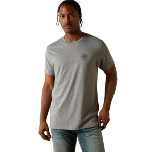 Ariat Mens Iron Ranch Arch Tee - Graphite Heather