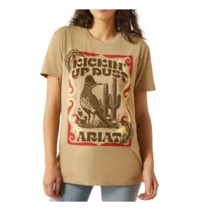 Ariat Womens Kickin Up Dust Tee - Sand