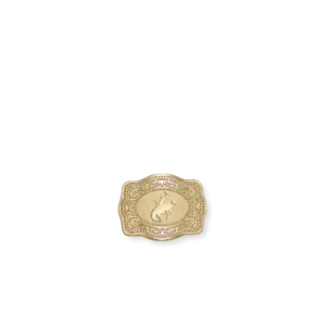 SPURWEST Mini Belt Buckle Hatpin (Bronc) Gold