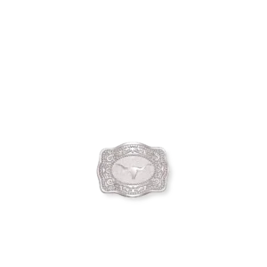 SPURWEST Mini Belt Buckle Hatpin (Longhorn) Silver