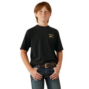 Ariat Boys Gramps Tractor Tee - Black