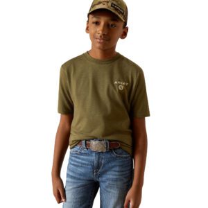 Ariat Boys Roped Diamond Tee - Military Heather