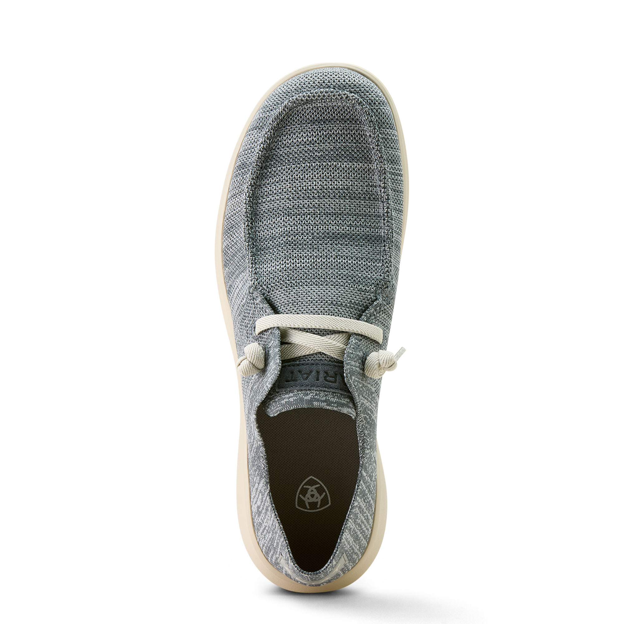 Ariat Men's Hilo Slip Ons - Medium Grey Knit - Image 5