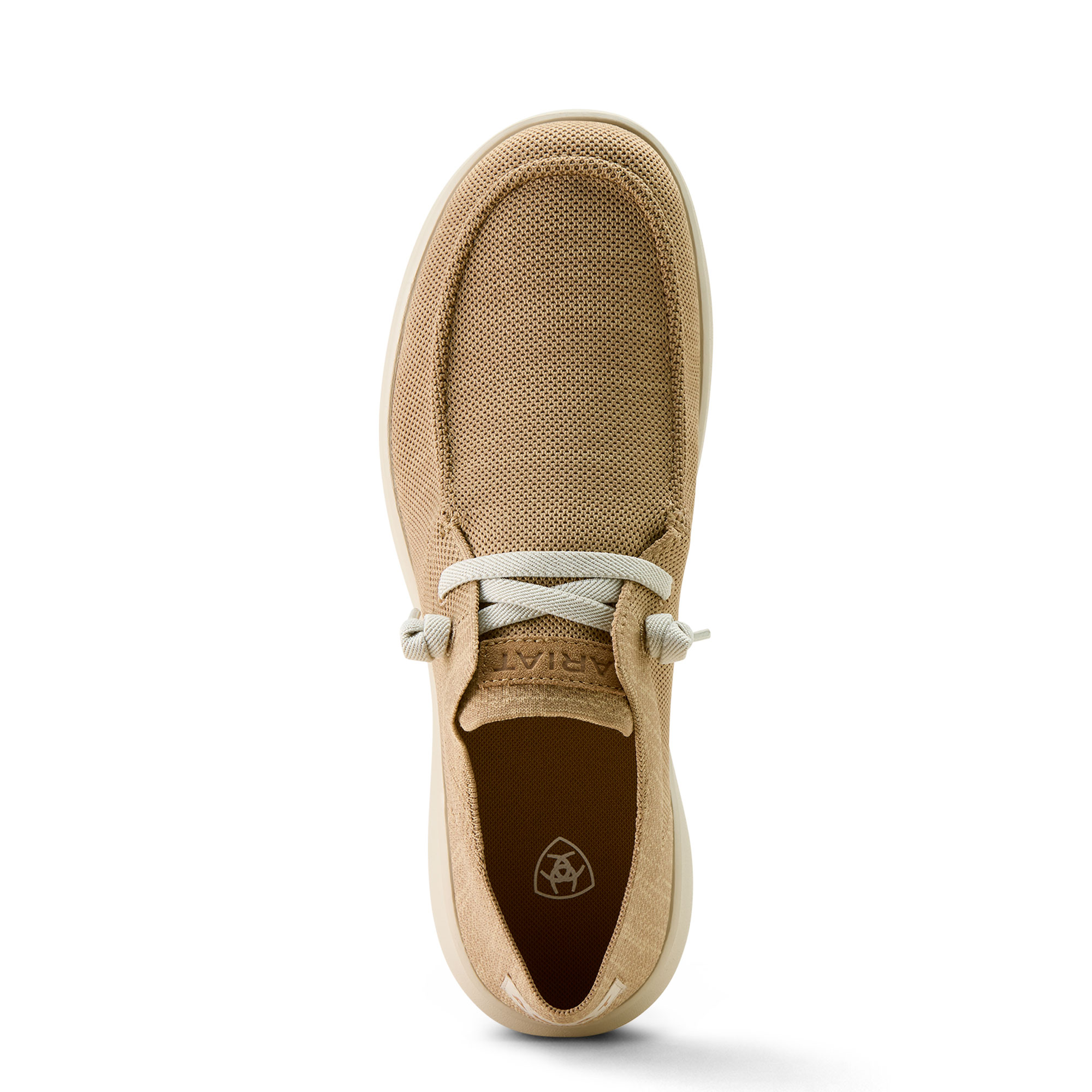 Ariat Men's Hilo Slip Ons - Light Tan Knit - Image 3