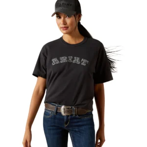 Ariat Womens Boot Stitch Logo Tee - Black