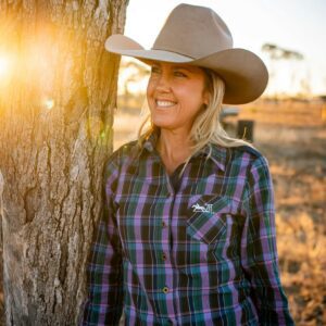 2H Cowgirl Ladies The Forces Shirt 2.0 - Pink/Green Plaid