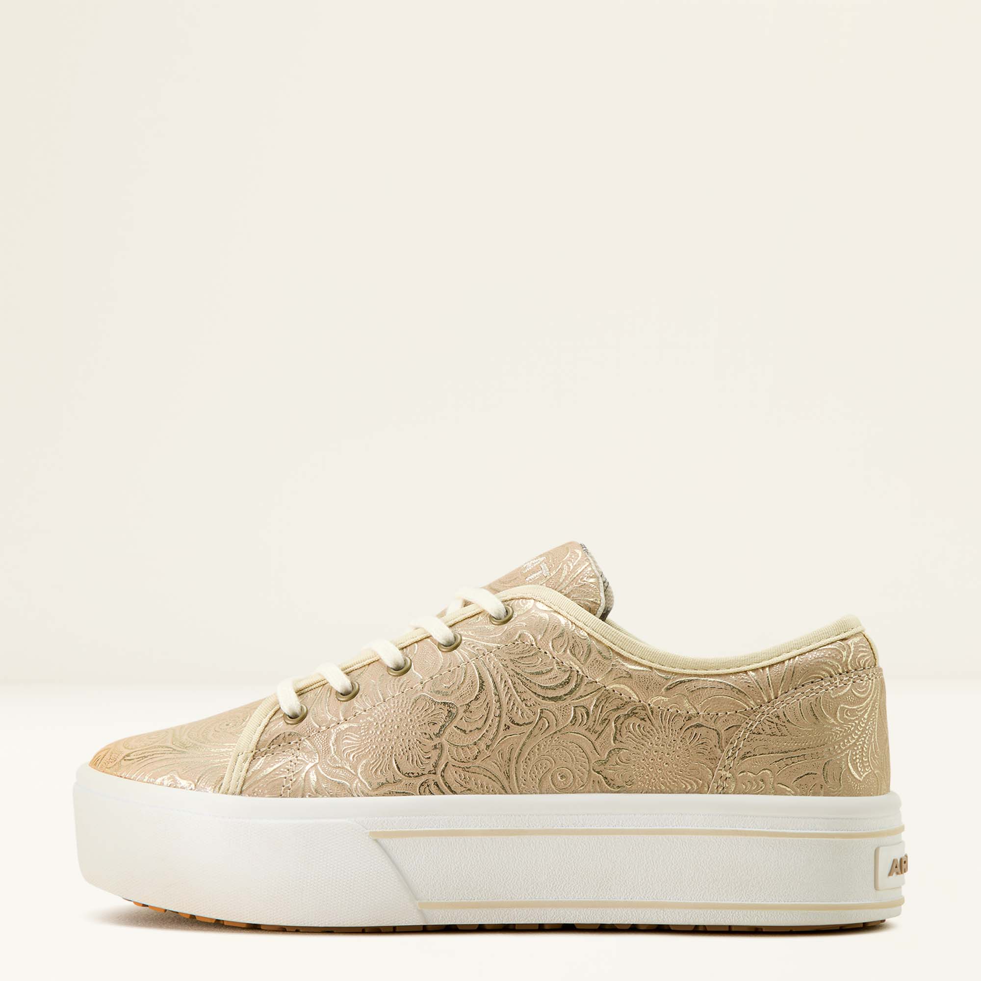 Ariat Women's Skylar Shoe - Pearl Floral Emboss - Image 3