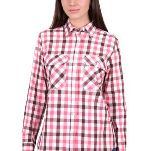 Hard Slog Womens Rachel Long Sleeve Shirt - Pink
