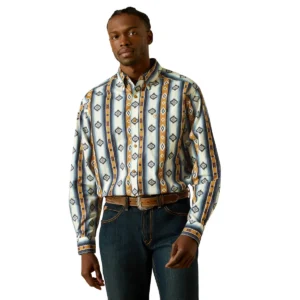 Ariat Men's Shilo Long Sleeve Shirt - Blue
