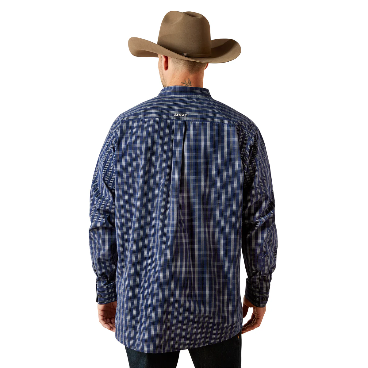 Ariat Men's Pro Series Sawyer Classic Fit Shirt - Dark Blue - Image 2