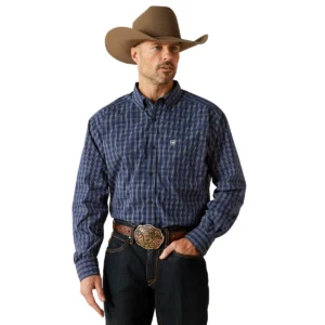 Ariat Men's Pro Series Sawyer Classic Fit Shirt - Dark Blue