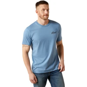 Ariat Mens Cattle Co. Short Sleeve Tee - Coronet Blue