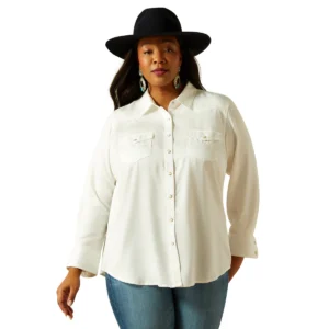 Ariat Women's Timeless Western Long Sleeve Shirt - Cloud Dancer